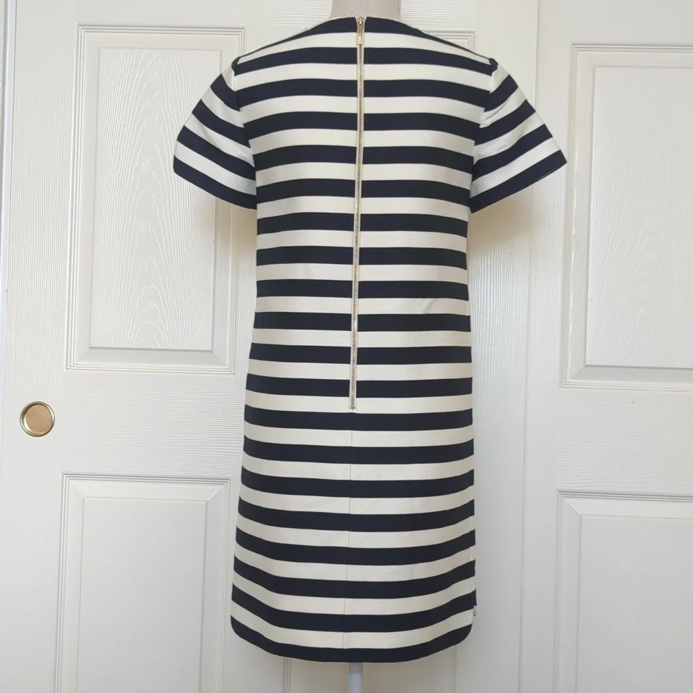 Kate Spade Striped Black and White Striped Shift Dress